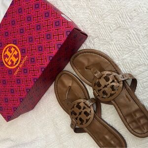 Tory Burch Tan Leather Sandals